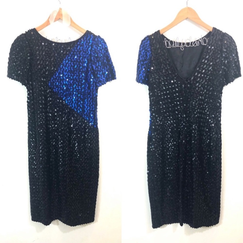 Norman Berg for Denise Fashions Sequin Party Dress